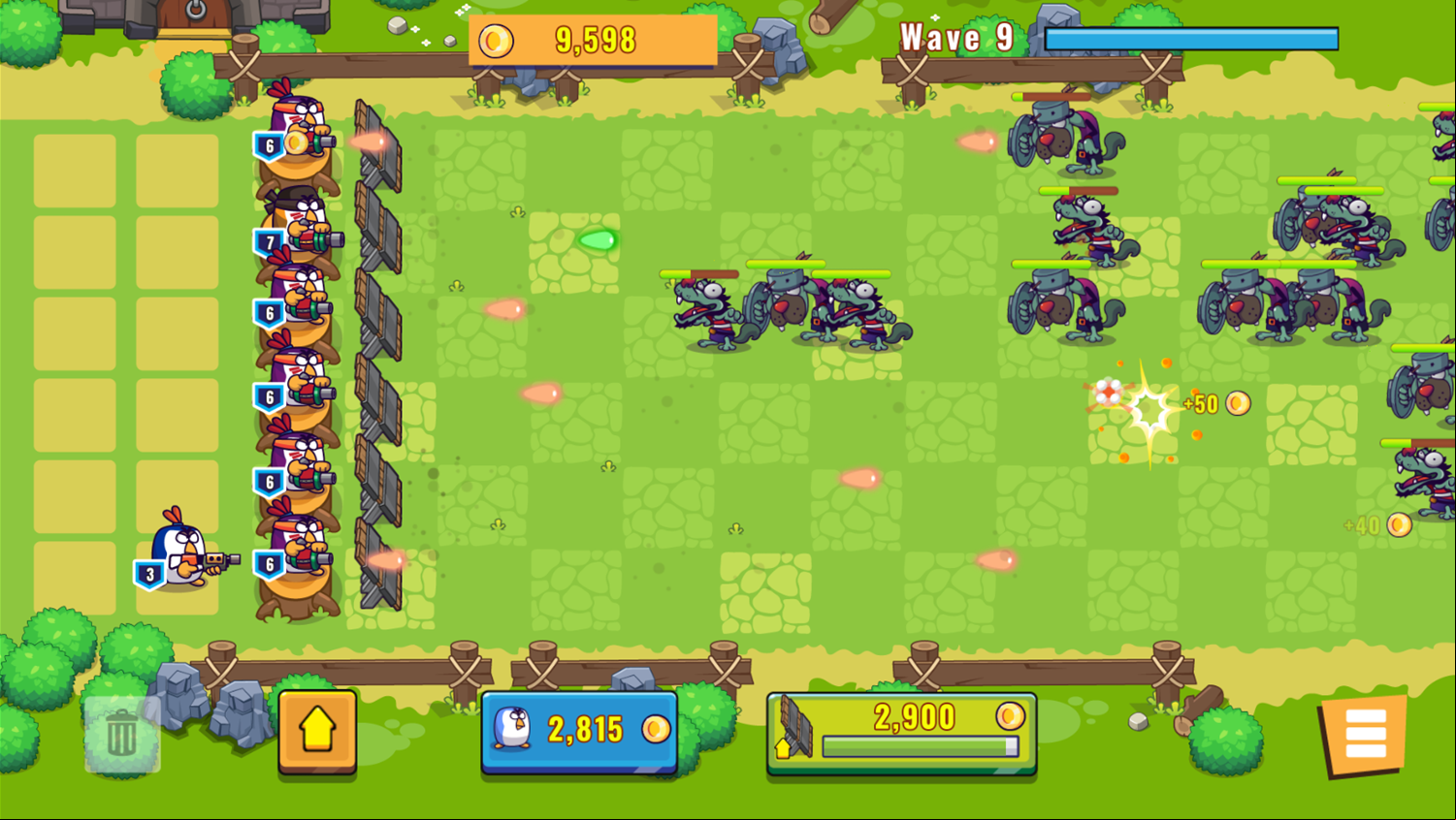 Chicken Merge and War Gameplay Screenshot.
