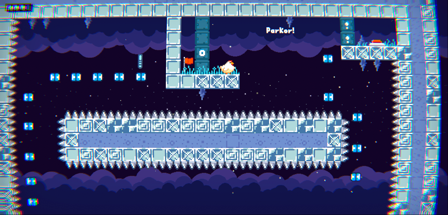 Chickens With Bombs Game Final Level Screenshot.