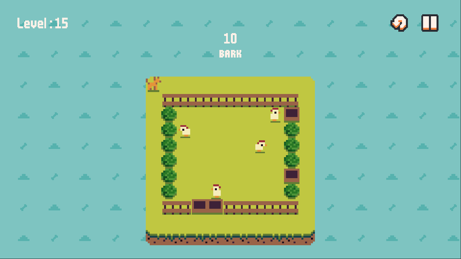 Chook Lockdown Game Level With Perimeter Barking Screenshot.