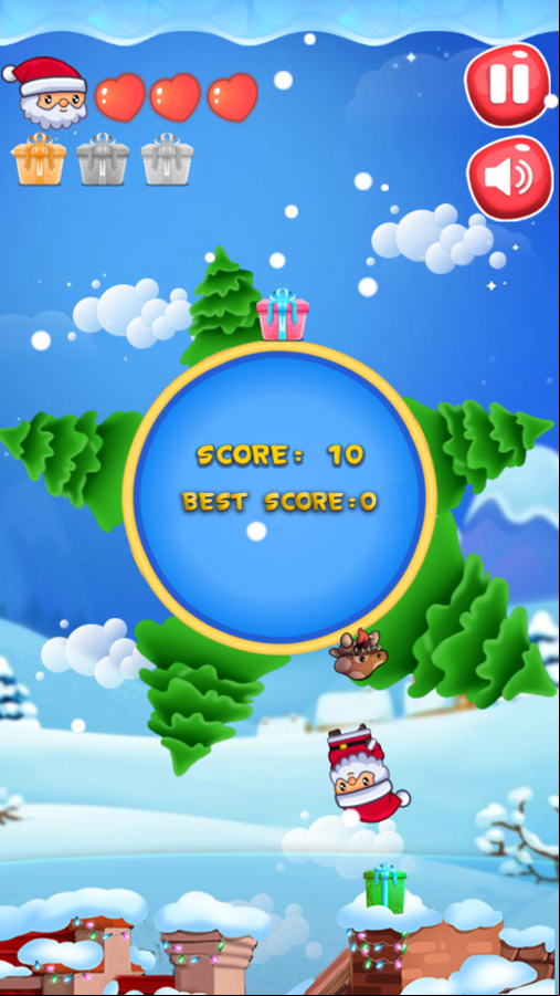 Christmas Adventure Game Play Screenshot.
