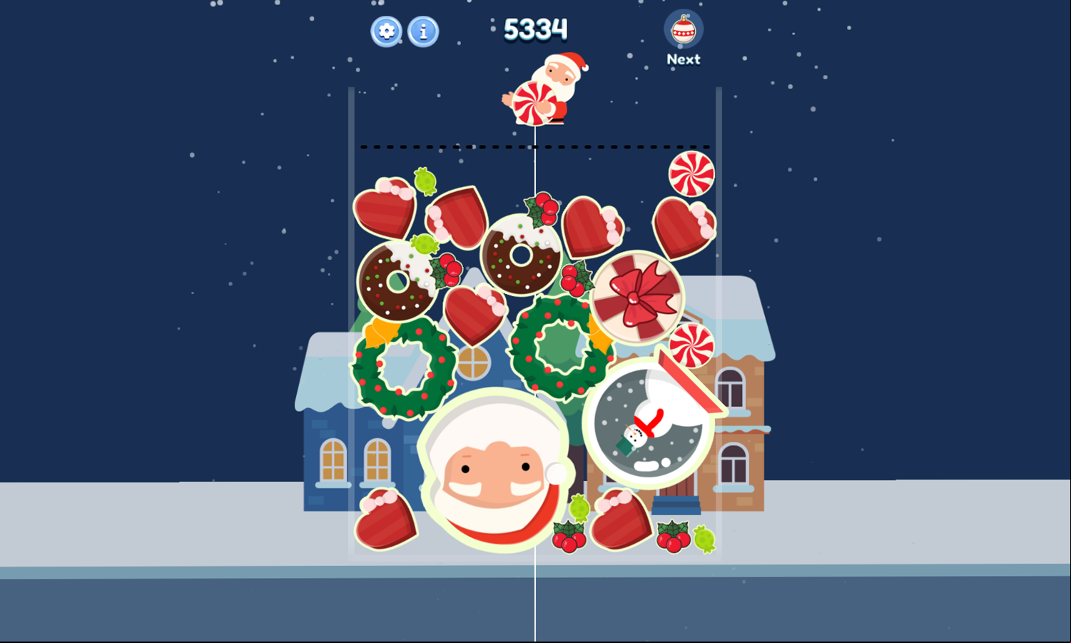 Christmas Gift 2048 Gameplay Screenshot.
