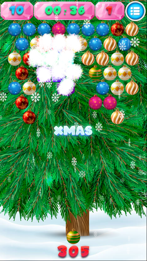 Christmas Gifts Game Level Play Screenshot.