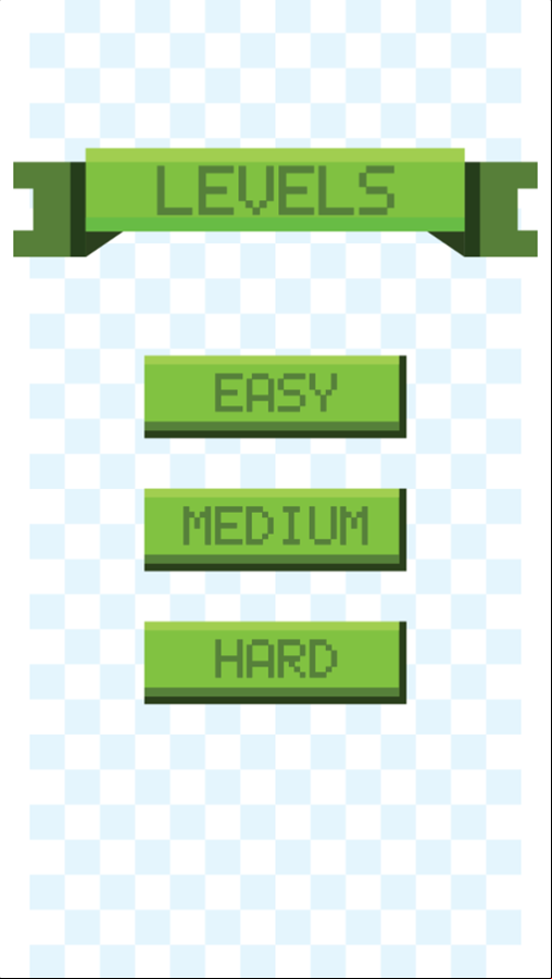 Christmas Memory Match Game Level Select Screenshot.