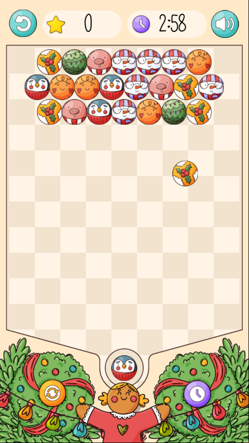 Christmas Shooter Game Start Screenshot.