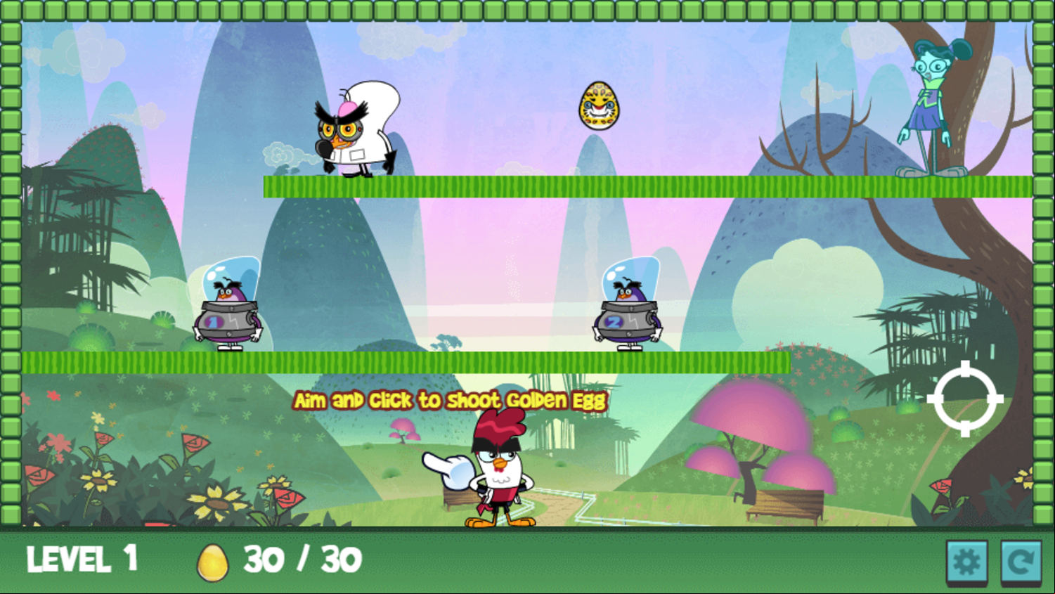 Chuck Chicken the Magic Egg Game Screenshot.