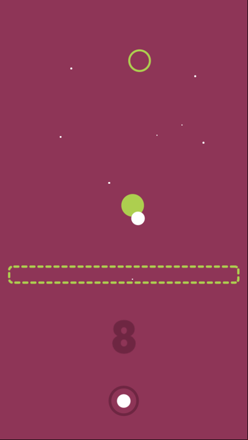 Circle Down Game Play Screenshot.