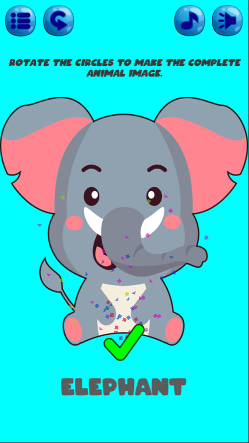 Circle Puzzle Game Complete Screenshot.