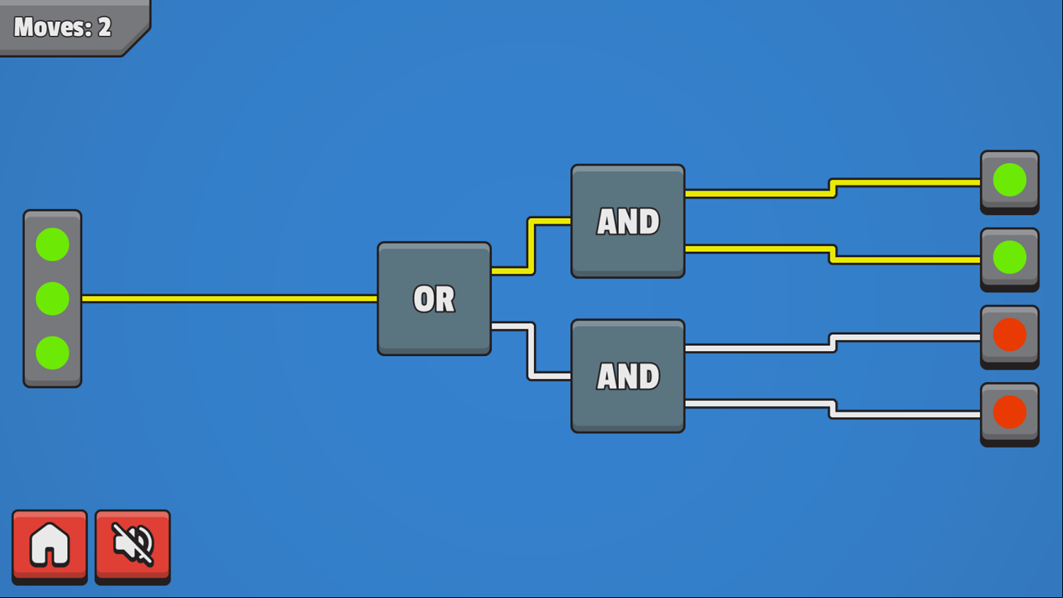 CircuitGates Game Level Play Screenshot.