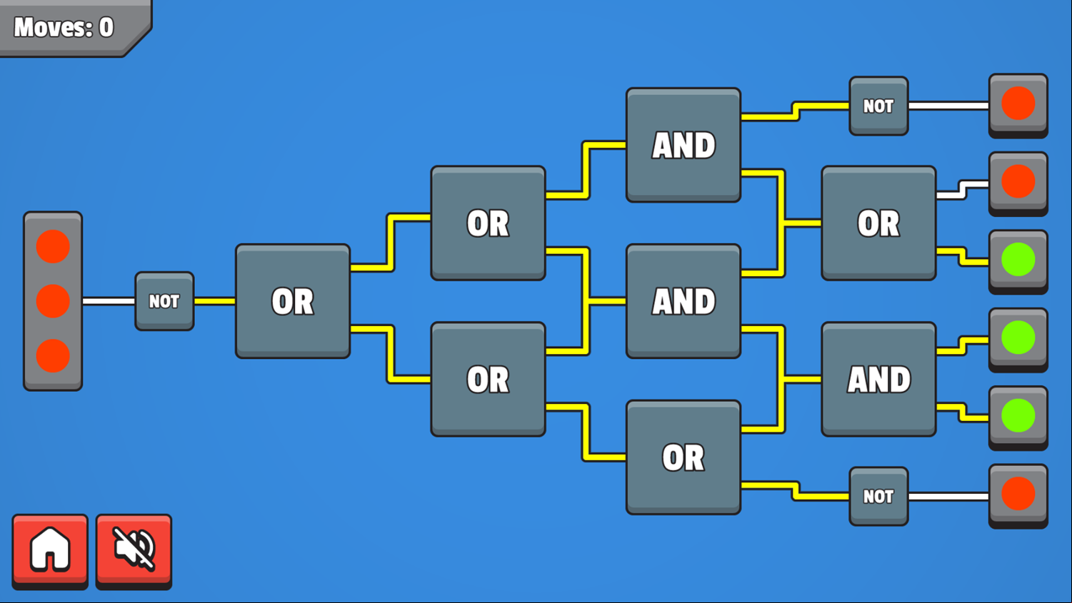 CircuitGates Game Level Progress Screenshot.