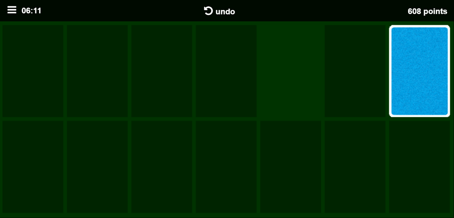 Classic Solitaire Card Game Beat Screenshot.