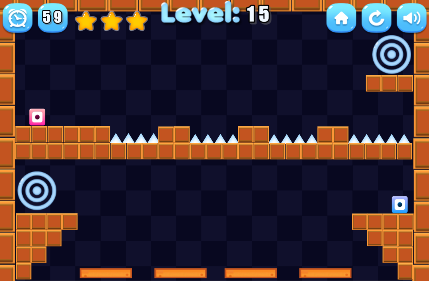 Clone Jumping Game Level Progress Screenshot.