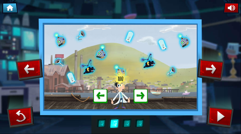 Cloudy with a Chance of Meatballs Its Raining Man Game Blue Catch Screenshot.