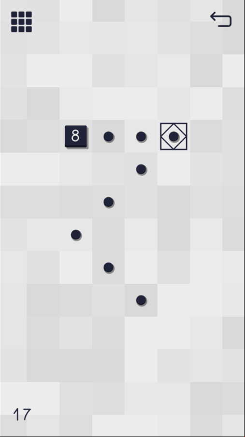 Collect Them All Game Level With a Direction Switching Box Screenshot.