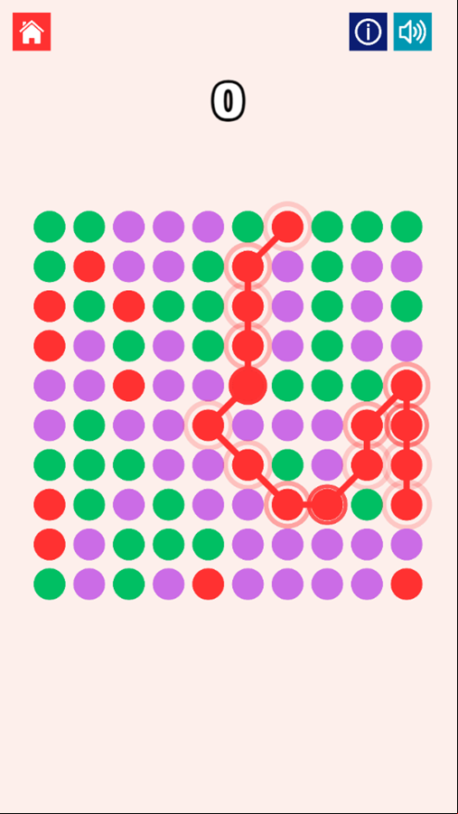 Color Connect Game Play Screenshot.