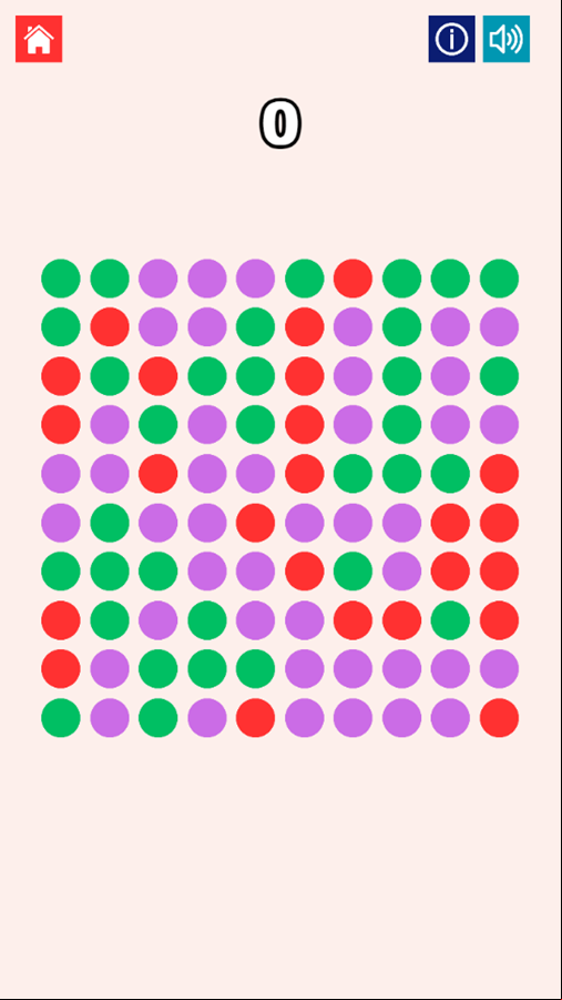 Color Connect Game Start Screenshot.