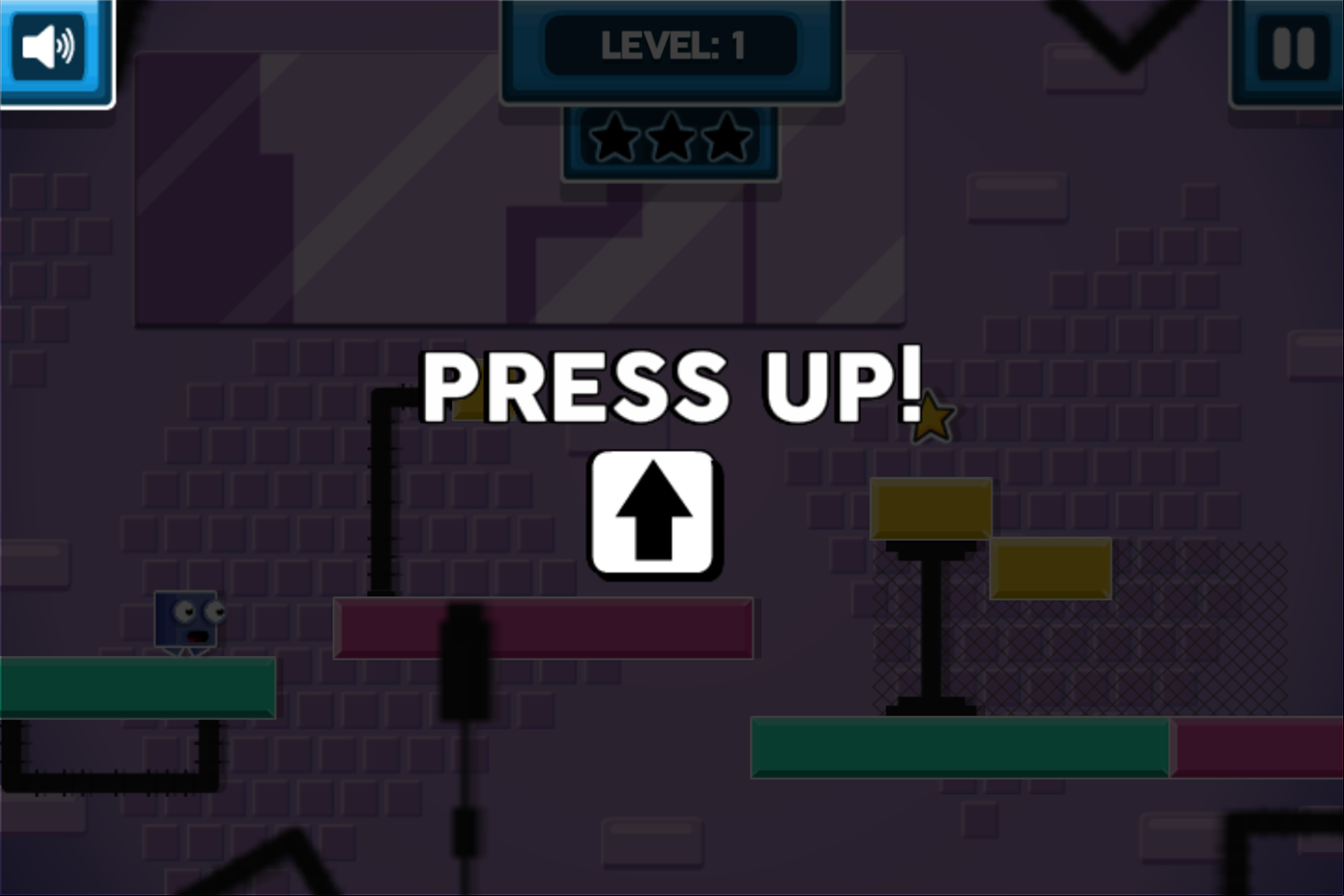 Color Magnet Game Jump Up Tutorial Screen Screenshot.