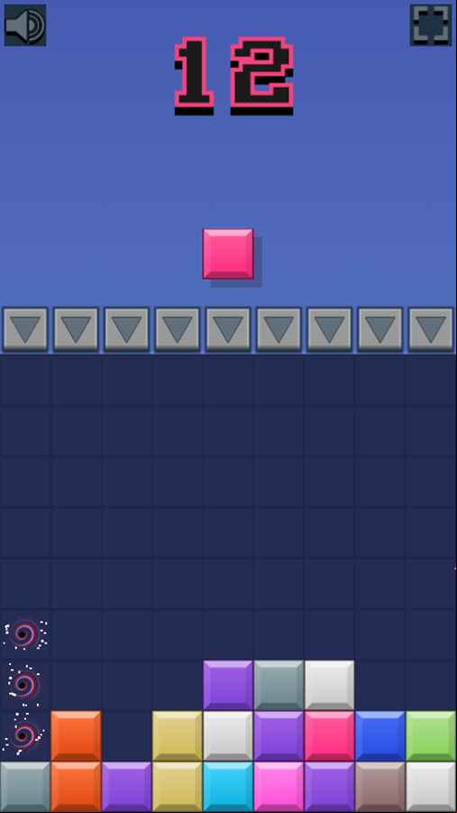 Color Match 3 Game Play Screenshot.