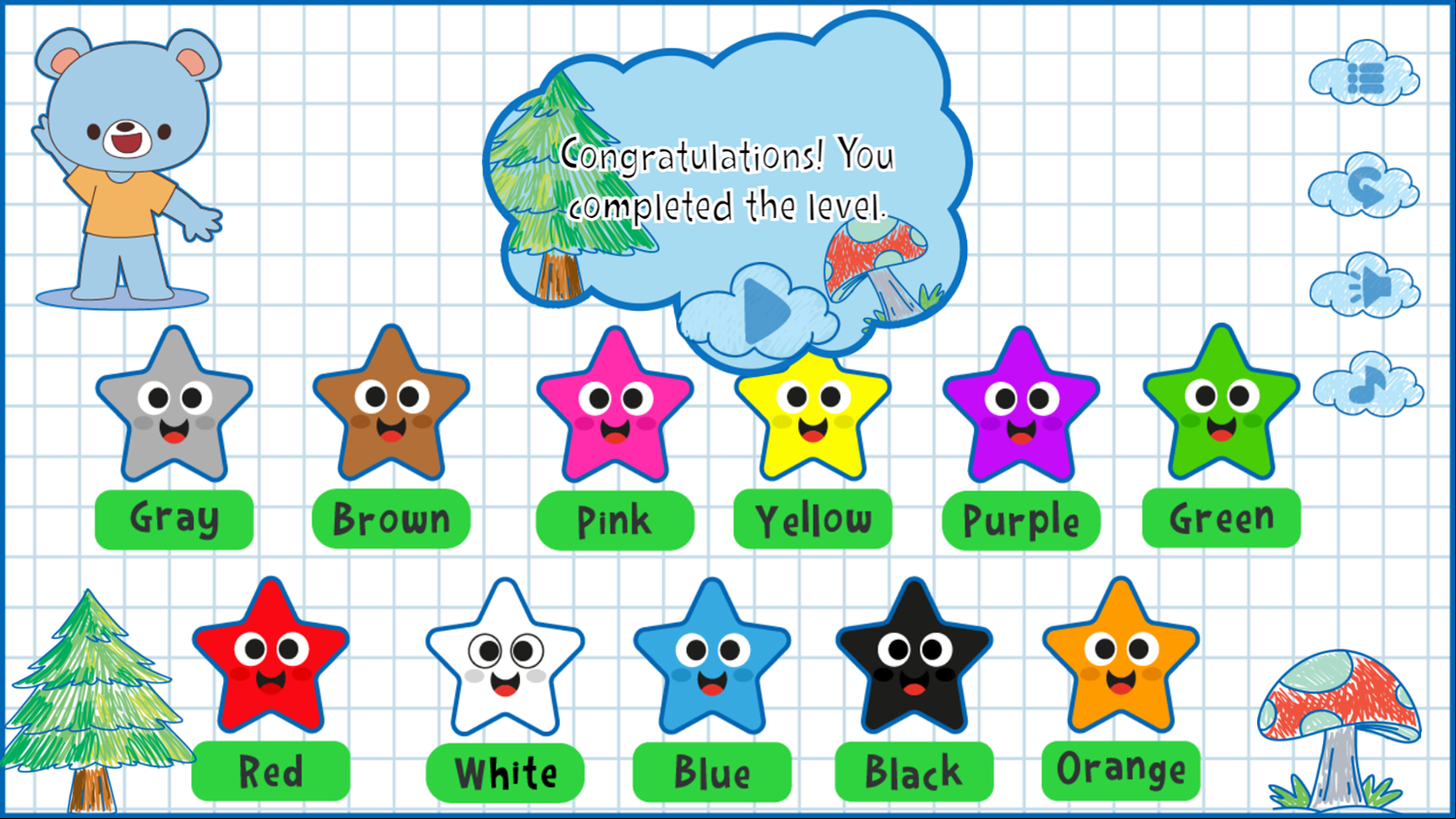 Color Match Game Complete Screenshot.