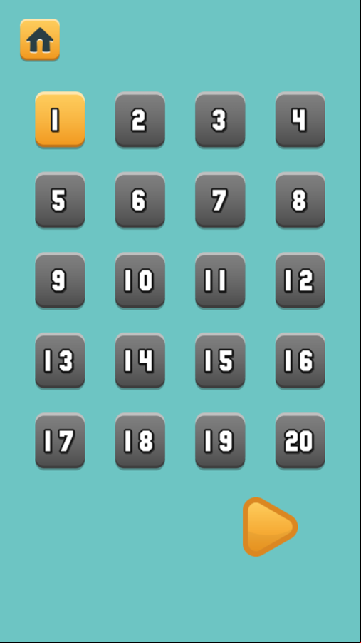 Color Maze Puzzle Game Level Select Screenshot.