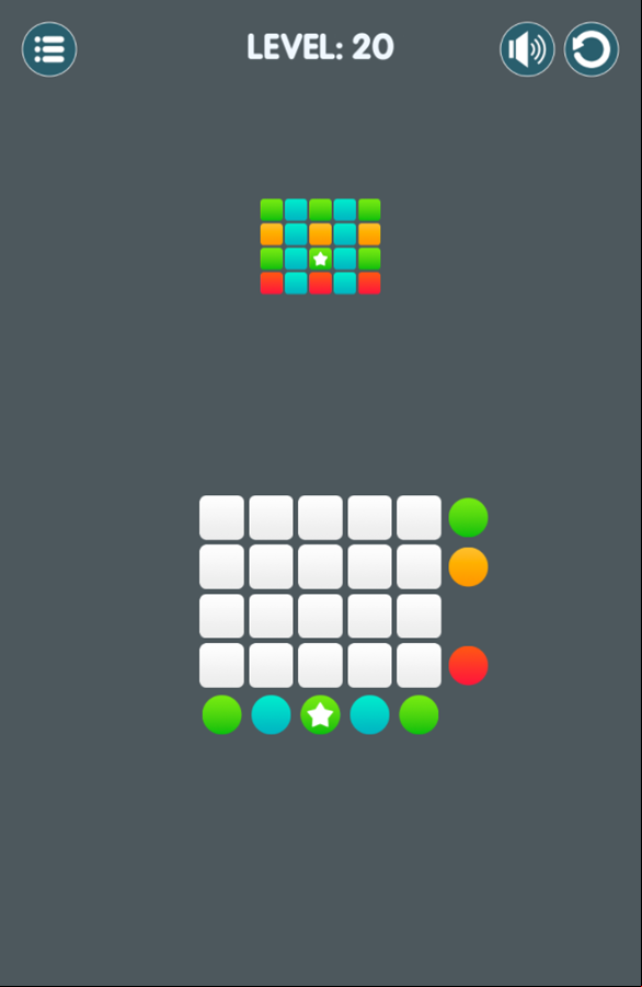 Color Me Puzzle Game Level Progress Screenshot.