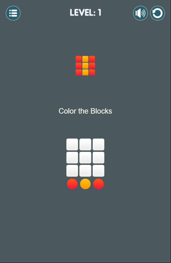 Color Me Puzzle Game Level Start Screenshot.