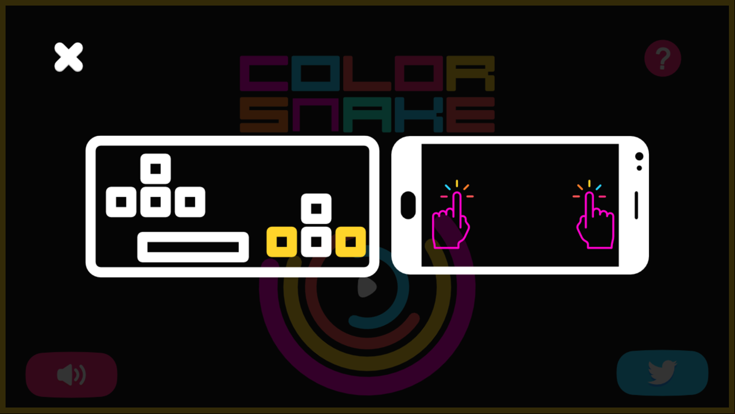 Color Snake Game How To Play Screenshot.
