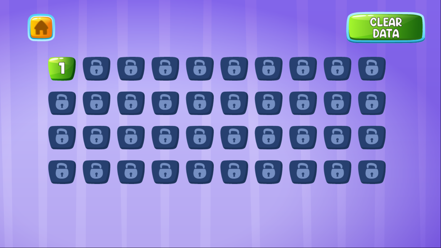 Color Strips Game Level Select Screenshot.