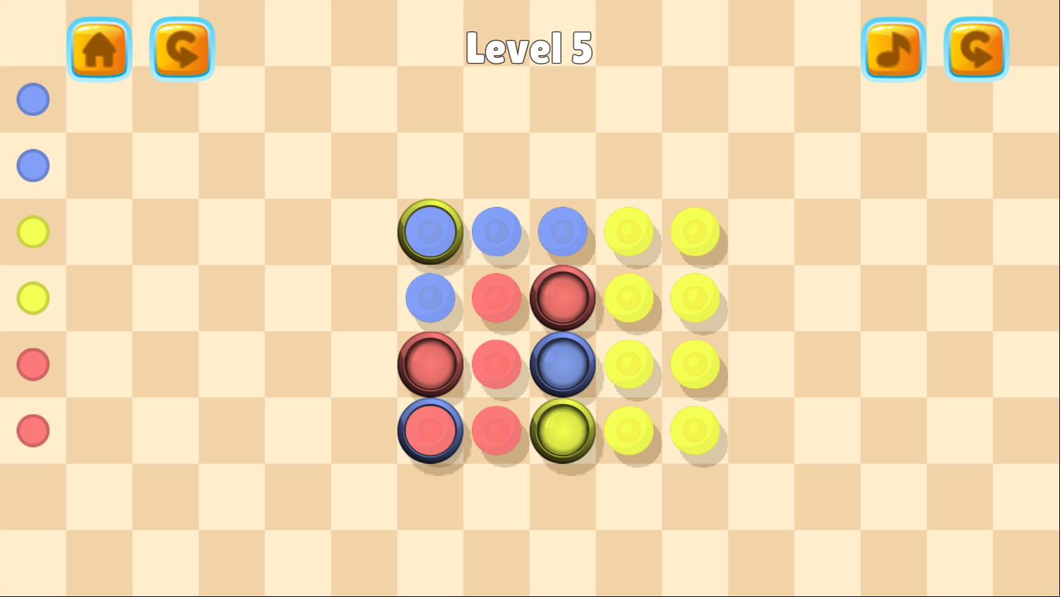 Color Strips Game Next Level Screenshot.
