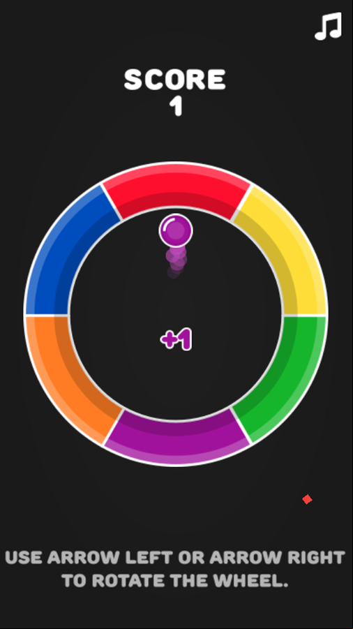 Color Wheel Game How To Play Screenshot.