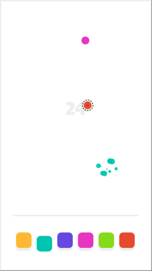 Colorful Chaos Game Play Screenshot.