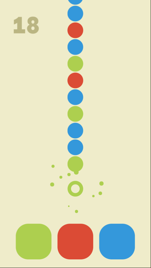 Colors Run Game Play Screenshot.