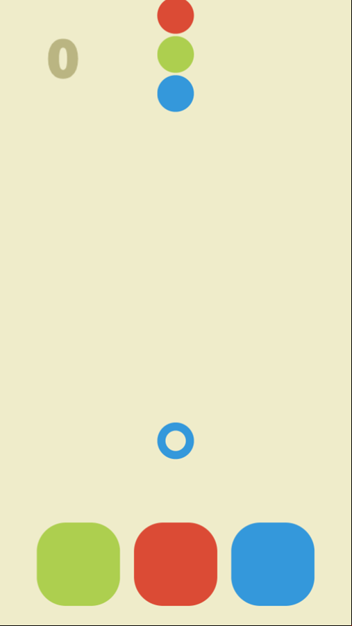 Colors Run Game Start Screenshot.