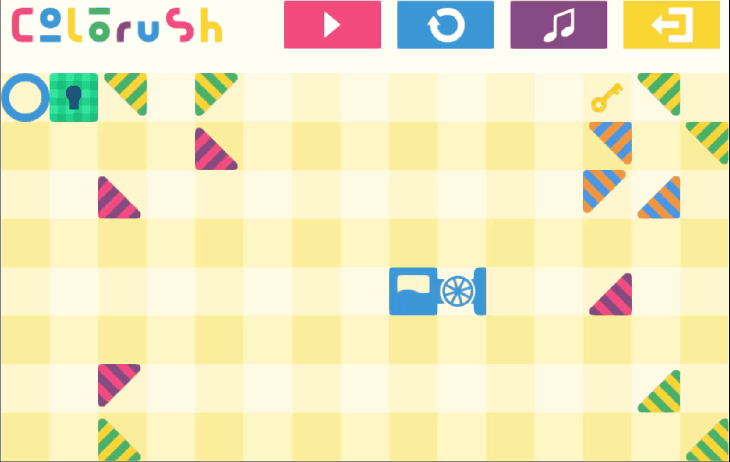 Colorush Game Level 18 Screenshot.