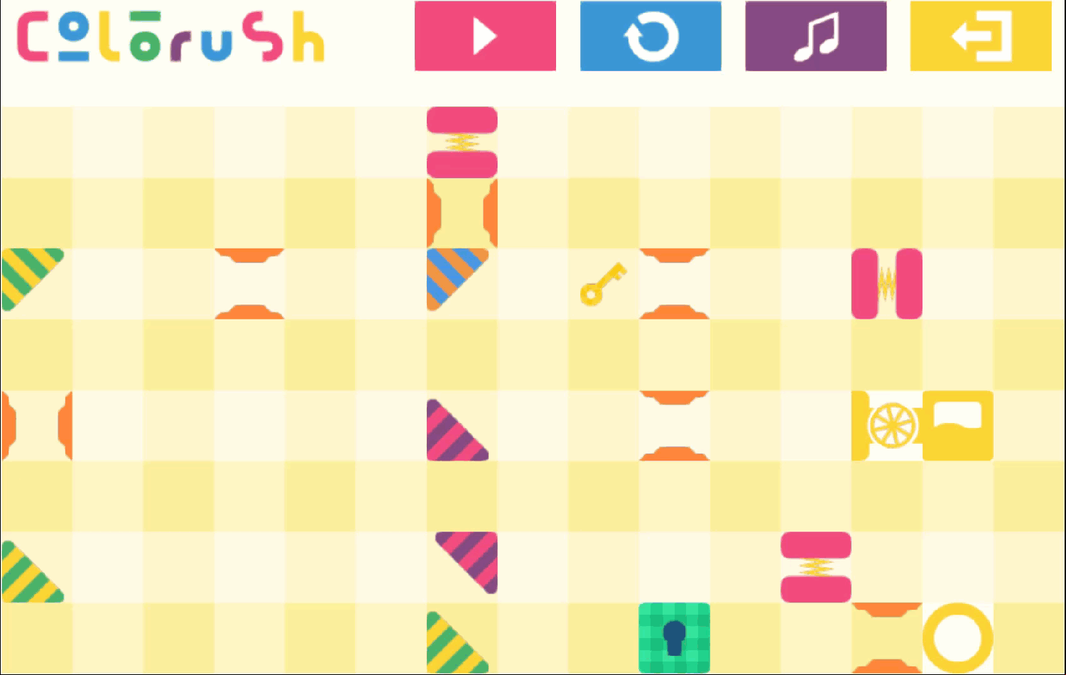Colorush Game Level 22 Screenshot.