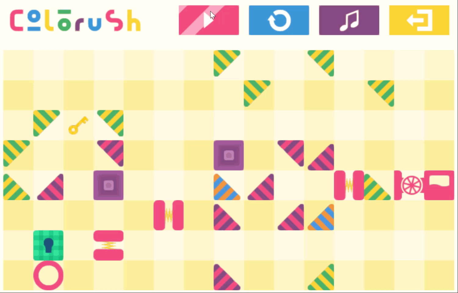 Colorush Game Level 28 Screenshot.