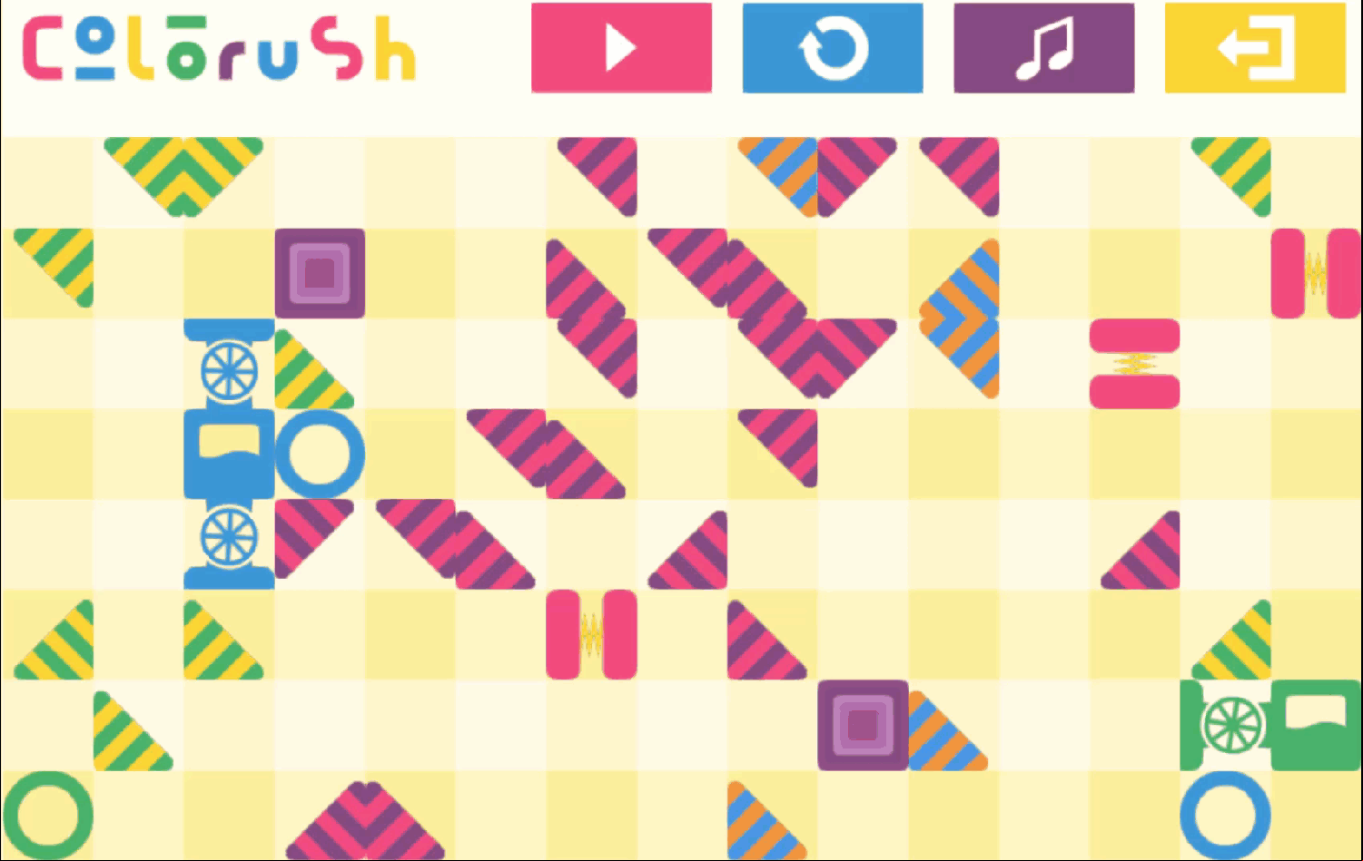 Colorush Game Level 30 Screenshot.