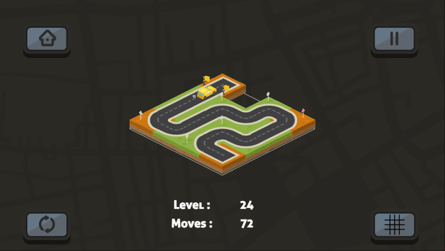 Connect The Roads Game Final Level Complete Screenshot.