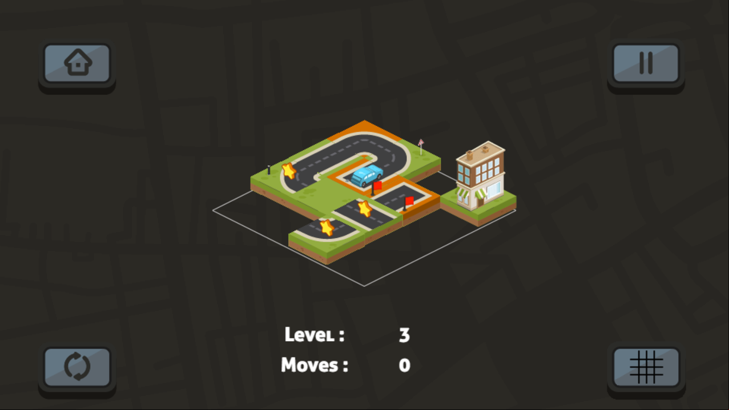 Connect The Roads Game Next Level Screenshot.