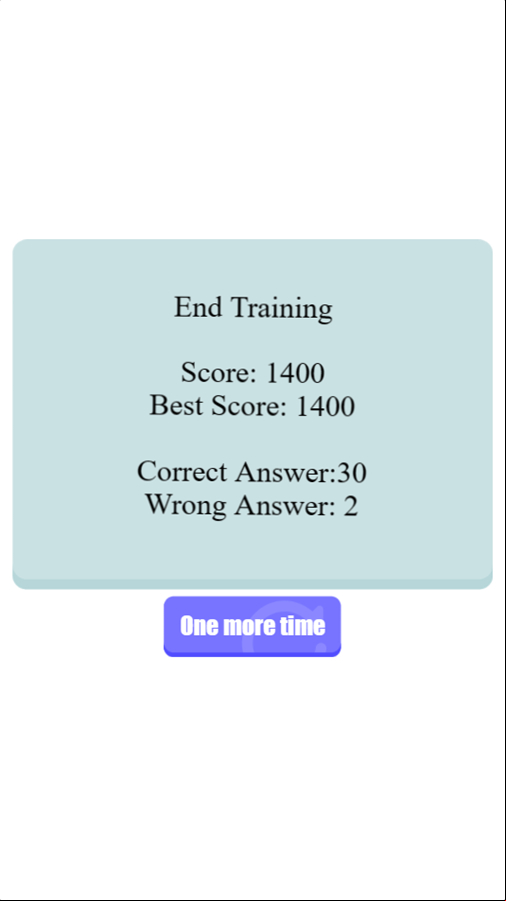Construct Color Game Over Screenshot.