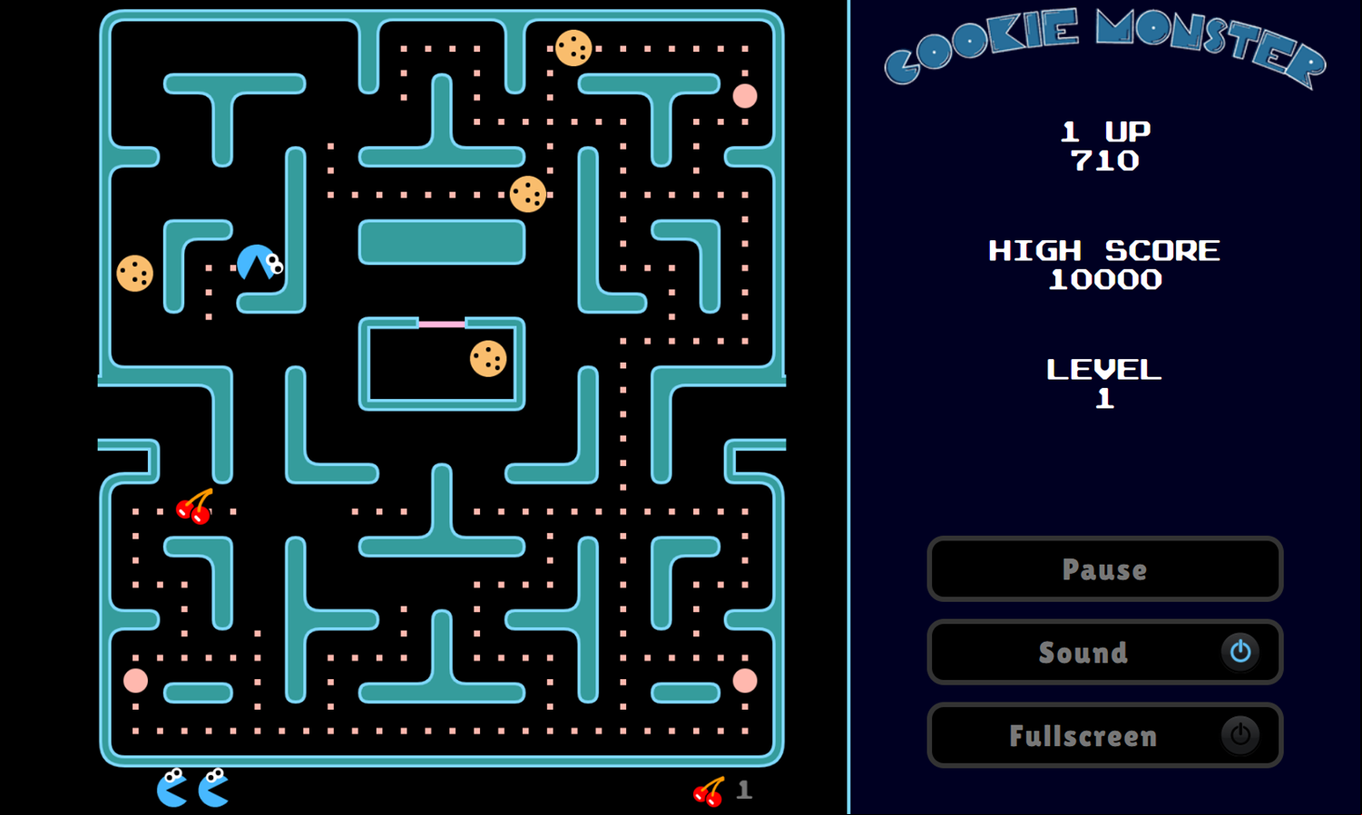Cookie Monster Game Cookie Transform Screenshot.
