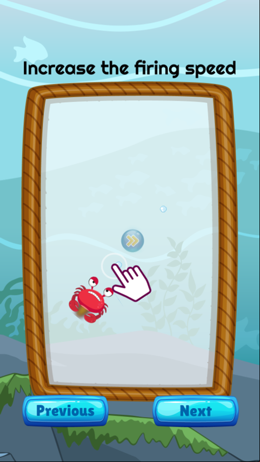 Crab Shooter Game Play Tips Screenshot.