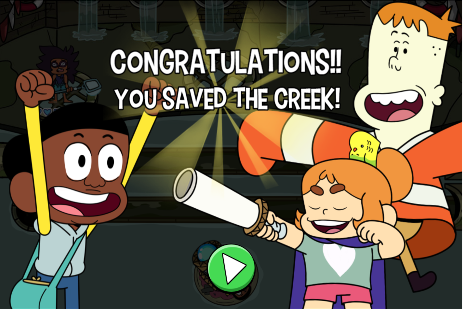 Craig of the Creek Defend the Sewers Game Beat Screenshot.