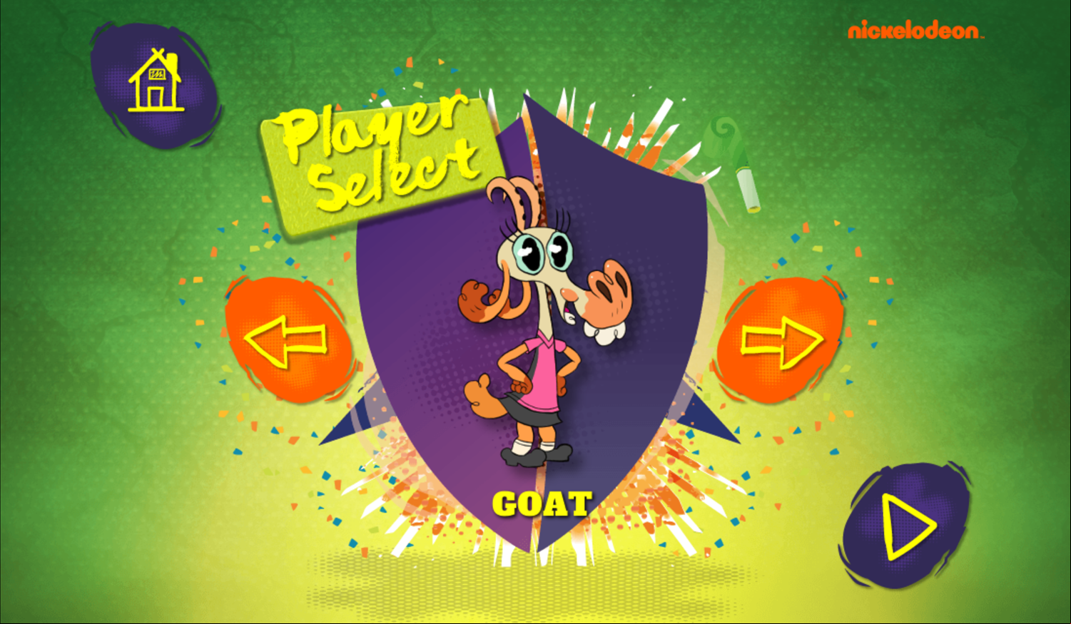 Crash the Bash Fully6 Game Player Select Screen Screenshot.