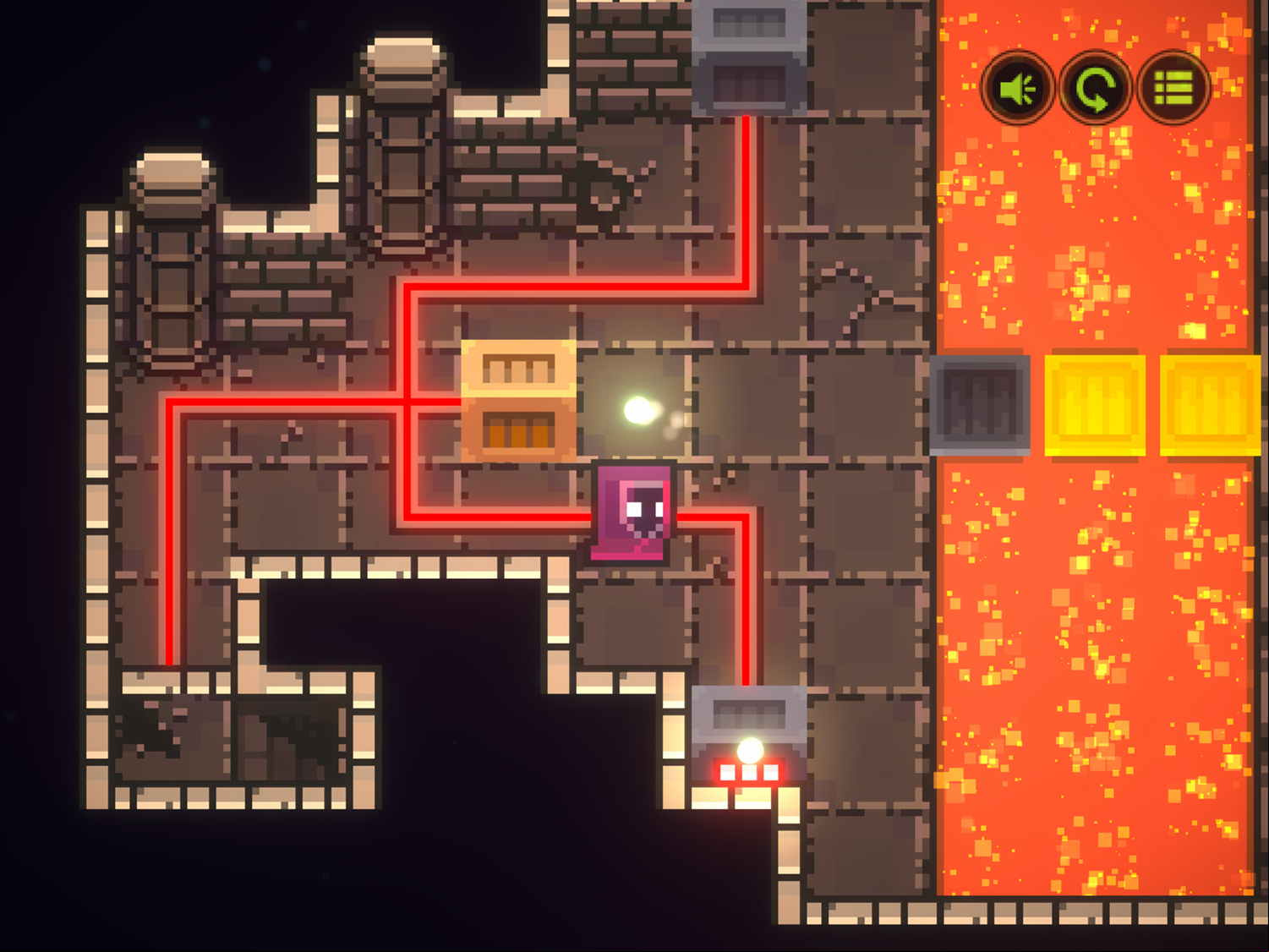 Crate Mage Game Final Level Screenshot.