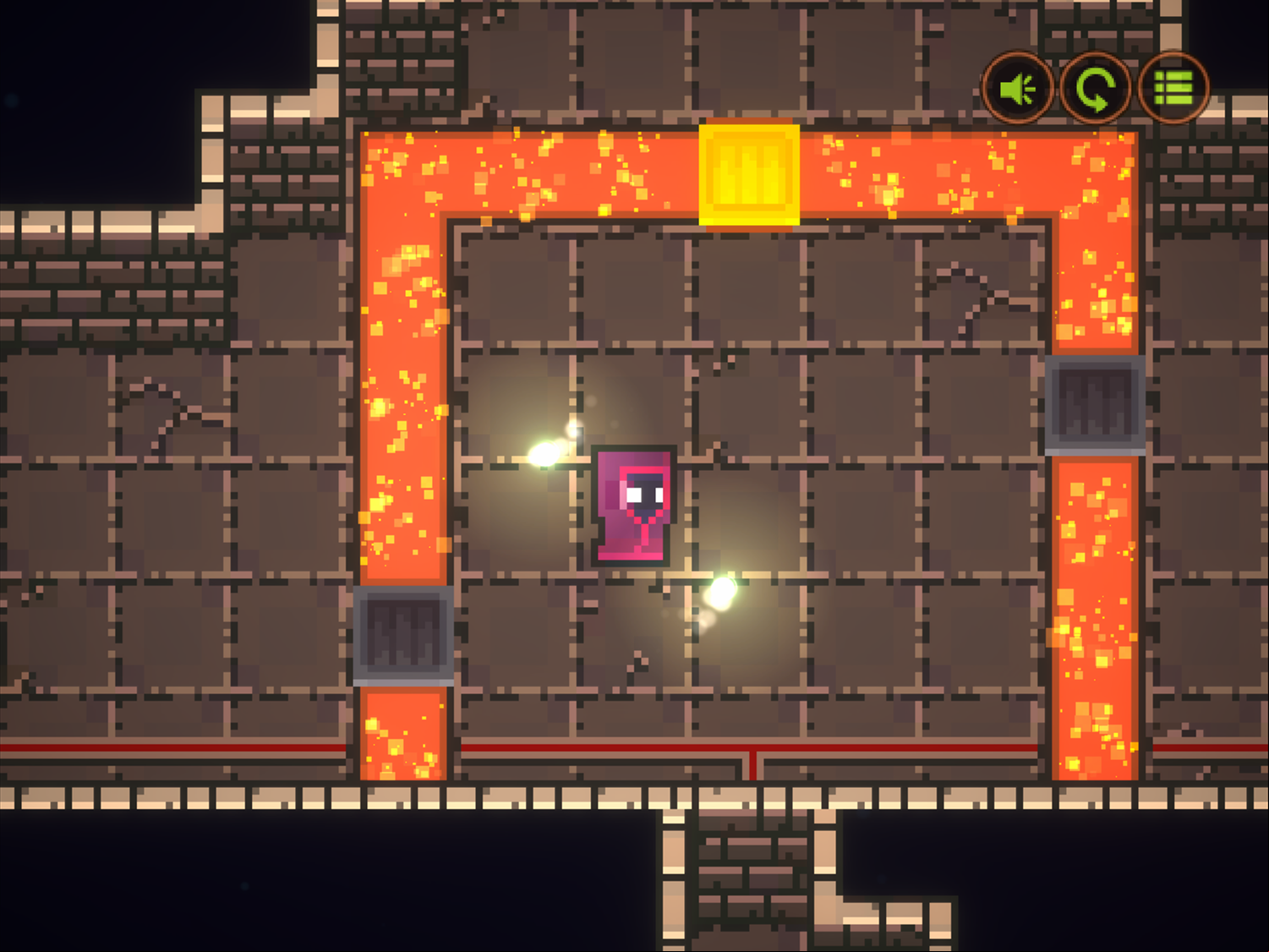 Crate Mage Game Gold and Silver Bridges Screenshot.