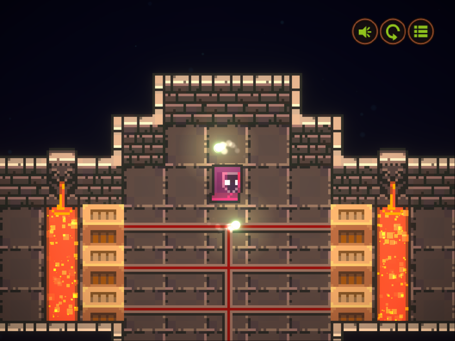 Crate Mage Game Lava Screenshot.