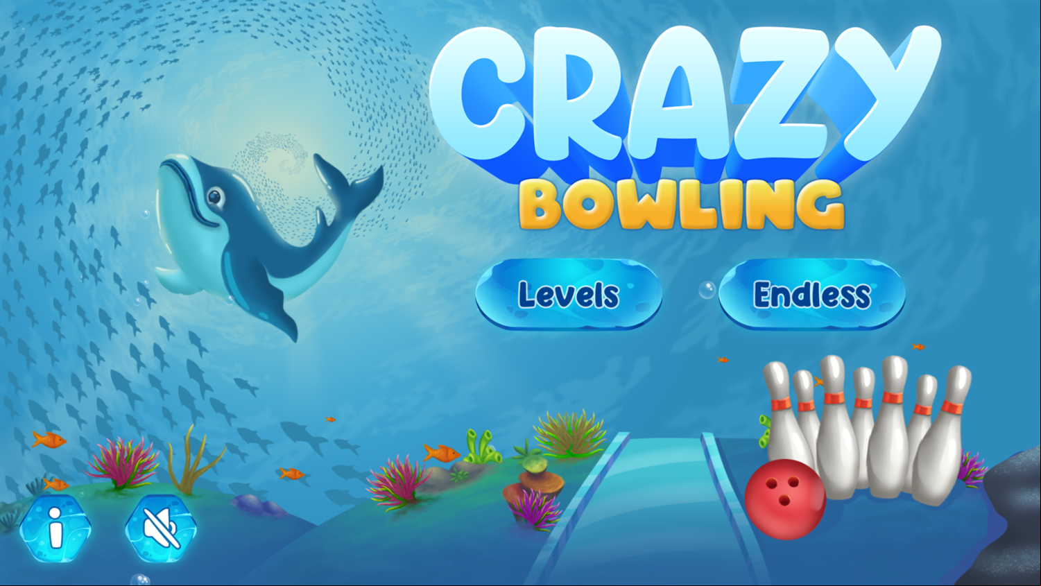 Crazy Bowling Game Modes Screenshot.