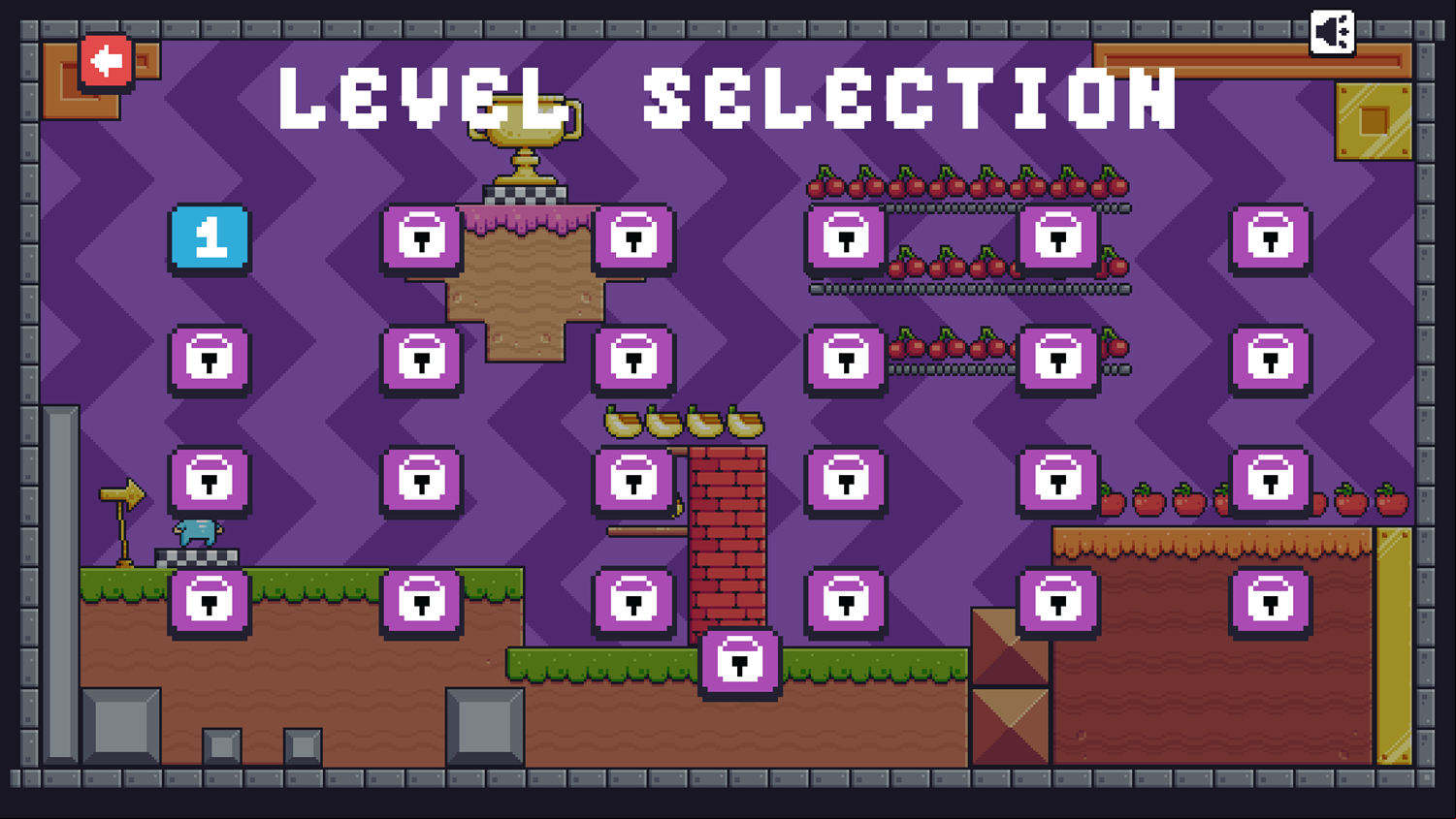 Crazy Journey Game Level Selection Screenshot.