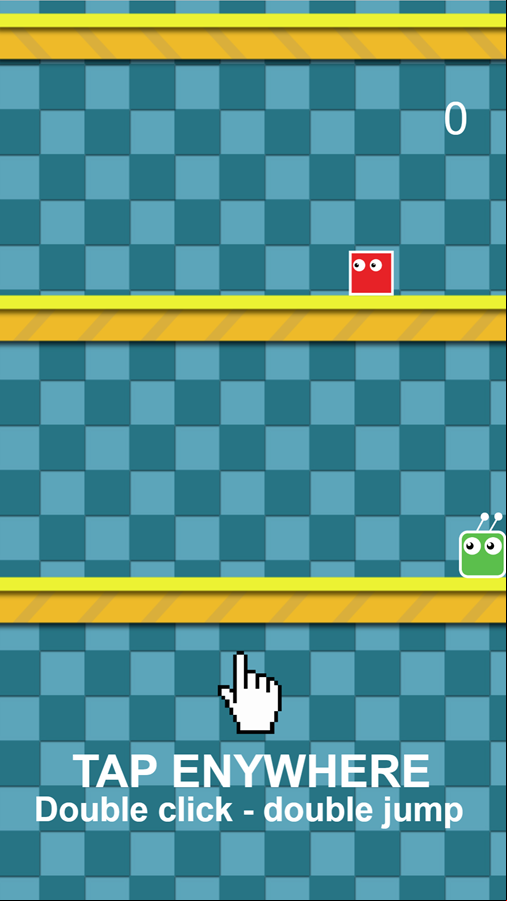 Crazy Jump Game Instructions Screen Screenshot.