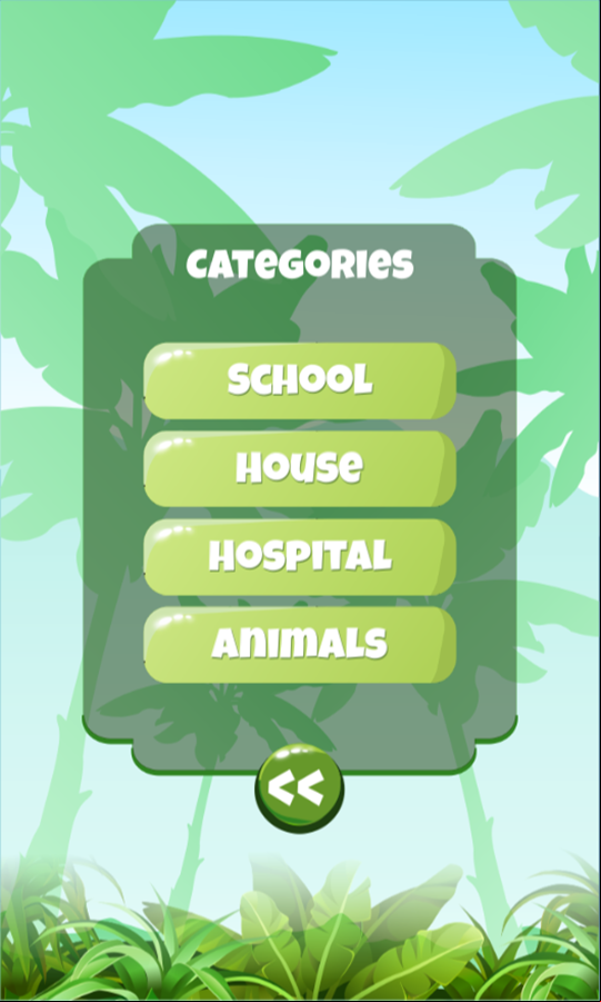 Cross Connect Adventure Game Select Category Screenshot.